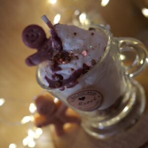 Hazelnut Cup Gourmet Candle - Mini Hazelnut Scented Candle Cup - Handmade - Gourmet & Pampering Gift for Christmas